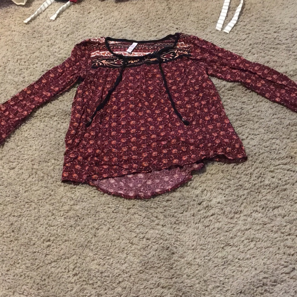 Long sleeve blouse